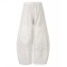 Sprayed and Distressed Denim Tapered Pants with High Street Punk Pocket Design, Loose Wide Leg Long Pants