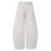 Sprayed and Distressed Denim Tapered Pants with High Street Punk Pocket Design, Loose Wide Leg Long Pants