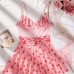 Cute Girl Cherry Love Pajama Underwear Two Piece Set