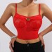 Sexy slim fit gathering suspender lace lace vest sexy lingerie