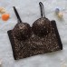 Sexy strapless sequins slim fit and slimming waist tied vest with camisole straps Sexy strapless sequins slim fit and slimming waist tied vest with camisole straps
