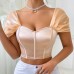 Small vest sexy satin one shoulder beautiful back strap strapless
