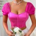 Small vest sexy satin one shoulder beautiful back strap strapless
