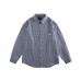 Striped embroidered long sleeved shirt for men and women