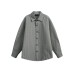 Foam gauze plaid long sleeved shirt for men's casual wear