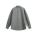 Foam gauze plaid long sleeved shirt for men's casual wear