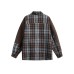 Patchwork contrasting checkered long sleeved shirt Patchwork contrasting checkered long sleeved shirt