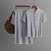 Skirt Set with Polo Collar Two-Piece Suit