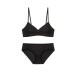 Seamless Women's Invisible Jelly Gel Fixed Cup Small Chest Gathering Soft Support Sexy Deep V Wireless Bra Set