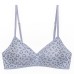 Seamless Women's Invisible Jelly Gel Fixed Cup Small Chest Gathering Soft Support Sexy Deep V Wireless Bra Set