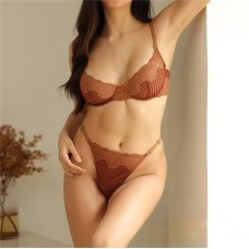 Ultra-thin Lace Bra Set Without Sponge, Large Chest Looks Small, Sexy Bra Set