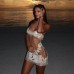 Sexy Transparent Lace Mesh Fitted Strapless Dress Women's Bodycon Skirt Lingerie Dress