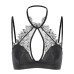 Small Chest Gathering, Large Chest Minimizing, Sexy Backless Women's Thin Lace Halter Bra Set