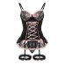 Sexy Transparent Lace Bowknot with Thigh-High Stockings Bodysuit Set  Style Pure Desire Girl 