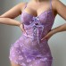 Sexy Lace Sheer Pure Desire Strap Ultra Short Fitted Dress Nightgown