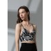Triangle Cup Bra Sexy Backless Thin Strap Smooth Camisole Bralette Women Summer