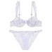 Style Lingerie Sexy Ultra-thin Pure Desire Embroidered Lace Bra Set for Large Breasts and Plus Size