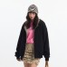 Double-sided Wear Hooded Cardigan Unisex Spring and Autumn Casual Loose Fit Plaid Short Jacket Two-Way Wearing