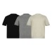 Regular Shoulder Knit Short Sleeve T-Shirt Men's Simple Solid Color Versatile Fitted Crew Neck Inner Layer Base Shirt INS Trendy Brand
