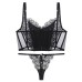 Underwear Large Chest Minimizer Shaping Soft Bone Bra Set Sexy Thin Mesh Lace Bra Set