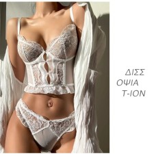 Sexy Style Women's  Pure Desire Thin Lace Boned Shapewear Bra Large Chest Minimizer Plus Size Bustier