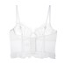 Sexy Style Women's  Pure Desire Thin Lace Boned Shapewear Bra Large Chest Minimizer Plus Size Bustier
