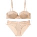 Half-Cup Underwear French Thin Comfortable Gathering Sexy Lace Bra Women Seamless Smooth Bra Set