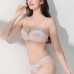 Half-Cup Underwear French Thin Comfortable Gathering Sexy Lace Bra Women Seamless Smooth Bra Set