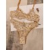 Sexy Lingerie Lace Underwear Ultra-thin Transparent Heart-shaped Print Women's Underwear Set Large Chest Minimizer Bra