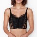Thin Mesh Lace Bra Large Chest Minimizer Shapewear Boned Underwear