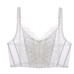 Thin Mesh Lace Bra Large Chest Minimizer Shapewear Boned Underwear