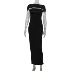Sexy backless strapless slimming dress