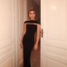 Sexy backless strapless slimming dress