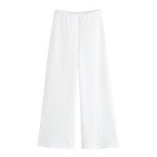 Elegant Sleeveless Top and Wide-Leg Pants Set with Style Design