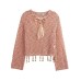 Spring New  Style Round Neck Loose Knit Sweater for Women