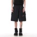 Simple letter embroidery outdoor casual five quarter pants men's large pocket shorts
