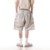 Simple letter embroidery outdoor casual five quarter pants men's large pocket shorts