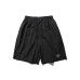 Minimally embroidered slit quick drying loose five quarter shorts