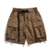 Big pocket quick drying loose wide leg workwear shorts for men