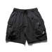 Large pocket workwear loose sports five quarter pants