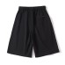 Wide leg hanging casual shorts men's loose five quarter pants