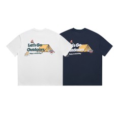 Printed short sleeved men's and women's loose T-shirt