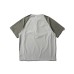 Color blocking splicing quick drying half cardigan cycling short sleeved T-shirt for men