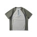 Color blocking splicing quick drying half cardigan cycling short sleeved T-shirt for men