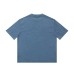 Vintage fun foam letter printed round neck short sleeved T-shirt