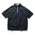 Half zip casual short sleeved men's top