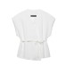 Style Sleeveless Top with Wide-Leg Pants French Waist-Cinching Suit