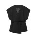 Style Sleeveless Top with Wide-Leg Pants French Waist-Cinching Suit