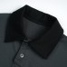 Label contrasting lapel polo shirt short sleeved men's loose half sleeved shirt