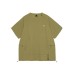Splicing waterproof multifunctional large pocket loose short sleeved T-shirt